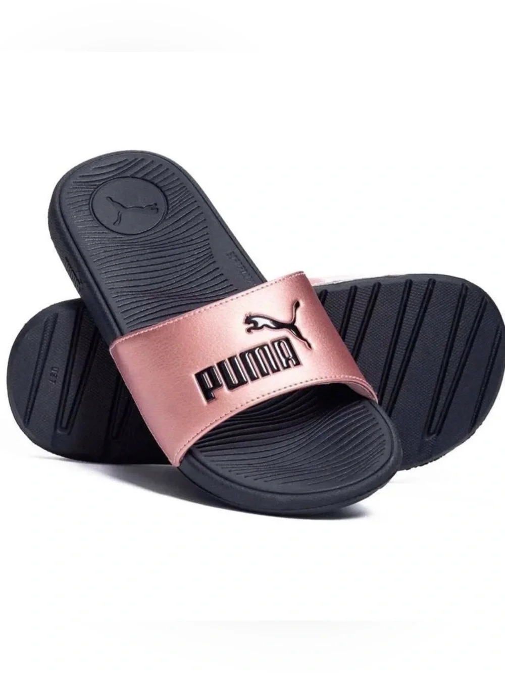 Puma poolside slide logo